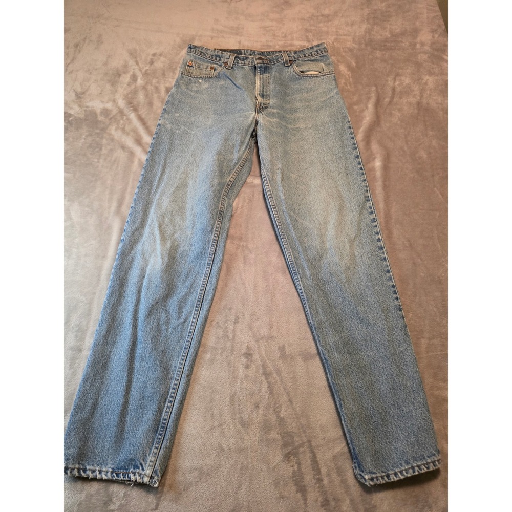 Levi's 550 Jeans Mens 36x33 Blue Relaxed Fit Tapered Leg Made in USA Vintage